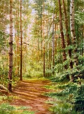 Aquarellbild Original 40x30