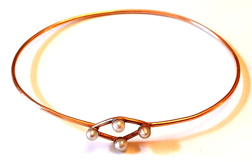 Armreif gold 585 - gold, (