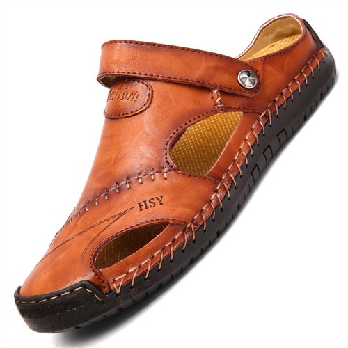 Sommer herren sandalen echtes - sandalen,