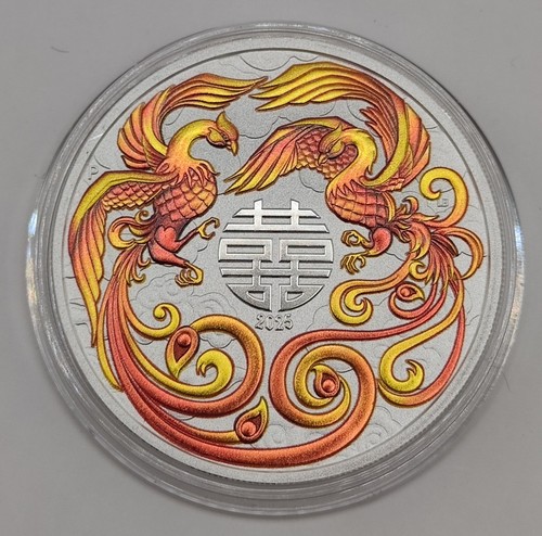 Unze 999 silber phönix - 1,