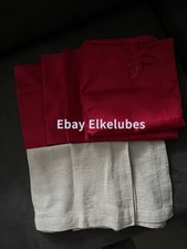 Ikea Deckchen 2x Hell Beige Kissenbezug Rot Blume 4x Eckig