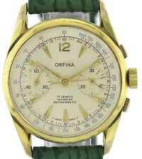 Orfina Vintage- Herren- Chronograph Landeron 248 vergoldet wohl 60er Handaufzug