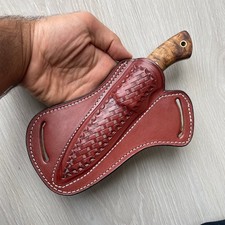 jagdmesser-Taschenmesser 150 ECHTES DAMAST LAGEN & PREMIUM LEDER Tasche