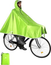 Fahrrad Regenponcho wasserdicht mit Kapuze & Reflektoren, leicht, mit Tasche