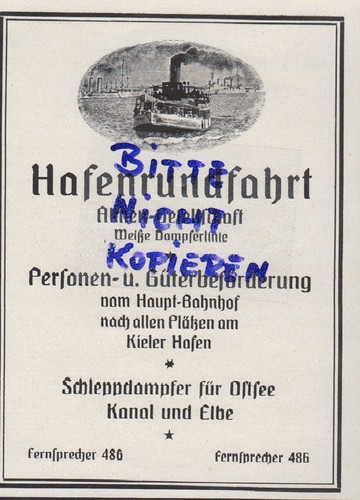 Kiel werbung 1922 - werbung,