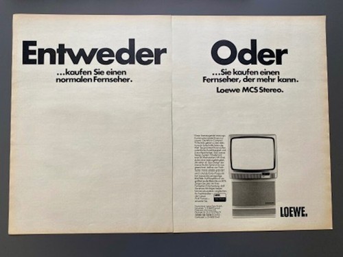 Loewe mcs stereo fernseher - fernseher, 80s