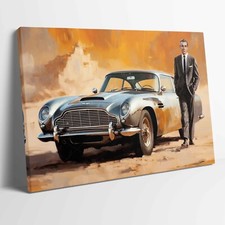 007 James Bond Sean Connery gestreckter Leinwand- oder Posterdruck ~ mehr Größe