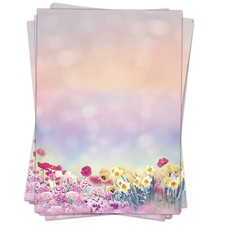 50 Blatt Briefpapier A4 Blumen
