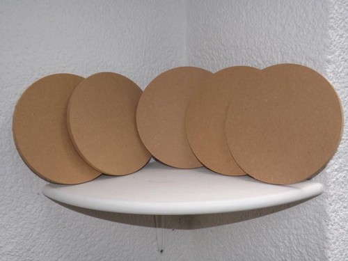 Mdf platte roh rund - 5,