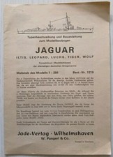 Jade Verlag Bauanleitung 1219  Torpedoboot Jaguar 1:250 Gebraucht