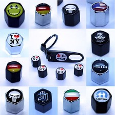 4 Ventilkappen & Schlüsselanhänger  Ventil chrom NY Ventile Radkappen Hingucker