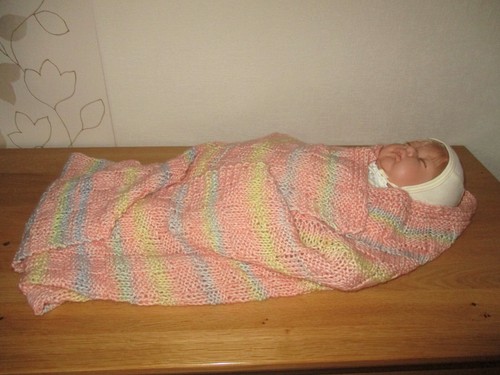 Babydecke gestrickt aus - gestrickt,
