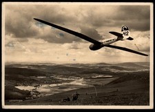 Der deutsche Segelflug * Wasserkuppe, Rhönsperber D-FRANKFURT 42 * Foto-AK 1940
