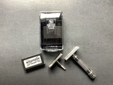 MERKUR 34S SILBER Ag Solingen RASIERHOBEL Versilbert Inspiring Silver DE Shaver!