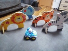 Holztier Zoo Tiere (Zebra