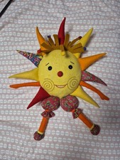 Dekokissen Sonne Filz Kirgisien Gelb