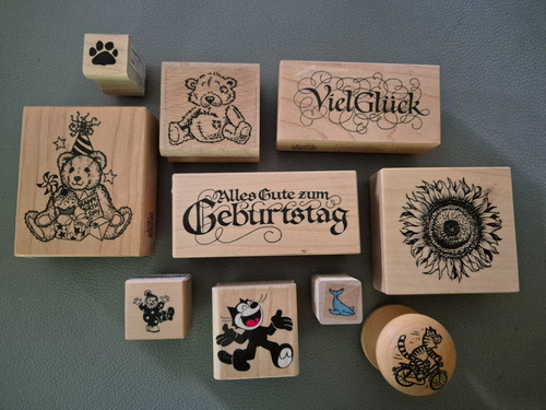 Motivstempel holzstempel teddy - motivstempel,