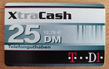 Telefonkarte XtraCash 25 DM / 12,78€