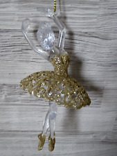 Baumschmuck--Ballerina--Tänzerin--gold--Baumhänger--Christbaumschmuck--14,5 cm