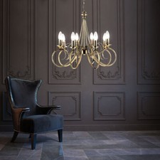 Decken Lampe messing