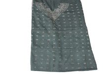 Grau Tunika Top Stoff Indisch