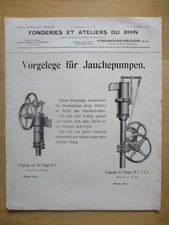 (Z285) Werbeblatt Vorgelege