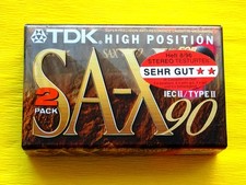 2x TDK SA-X 90 Cassette Tapes