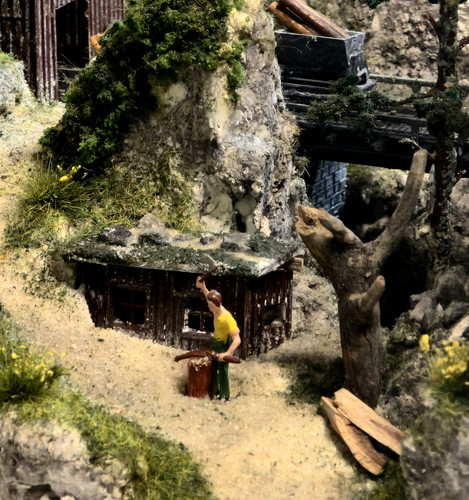 Diorama 87 grubenschacht - diorama,