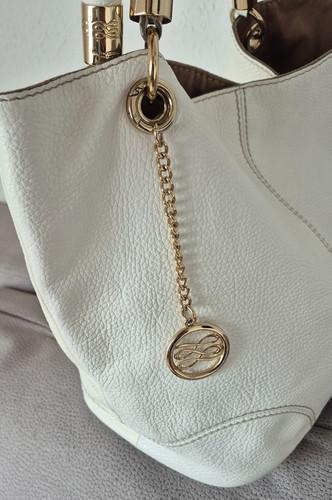 Lancel paris ledertasche weiß - ledertasche,
