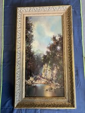 CAV. FRIEDRICH KARL THAUER  (1924 - 2009) Gemälde Öl auf Leinwand 60 X 36 cm