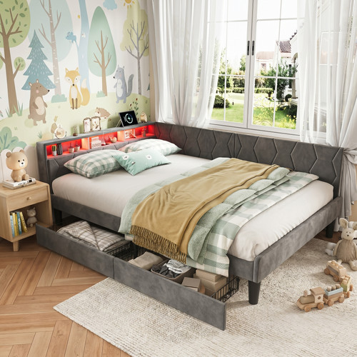 Polsterbett schlafsofa - polsterbett,