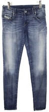 Diesel Grupee 0601L Jogg Jeans Damen W31 Stretch Enganliegend Saum Split