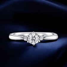 Verlobungsring 18K Weißgold