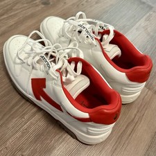 OFF-WHITE 'OOO Out of Office' Sneaker Größe 46 weiß rot