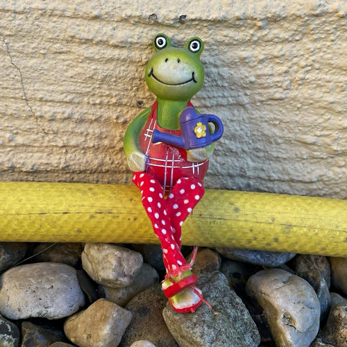 Frosch dekofigur metall - dekofigur,