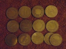 KK109) Spiel tocken weiterspielmarken 13 Stück dm 2,5cm, Spielsalon Fortuna