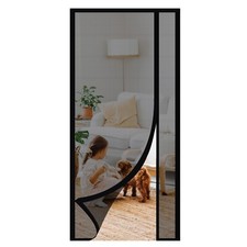 Fliegengitter Tür Magnet Fliegenvorhang ohne Bohren Insektenschutz aus Fiberglas