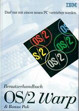 Benutzerhandbuch Deutsch zu IBM OS/2 Warp Version 3 + Bonus Pak 1994