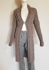 Malo super weicher edler femininer Kaschmir  Strickmantel Zopfmuster Rippstrick