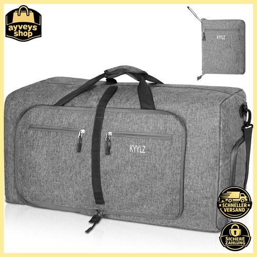 Faltbare reisetasche 85l grau - faltbare,