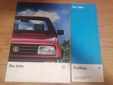 Volkswagen Der Jetta Prospekt + Preisliste - 8/90  - In Deutsch 