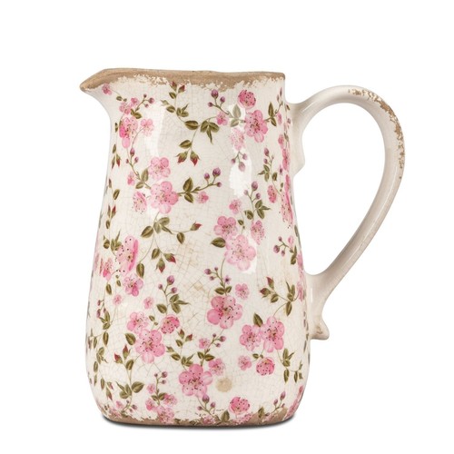 Deko vase krug - krug, blüten