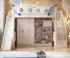 Stockbett weiß Holz