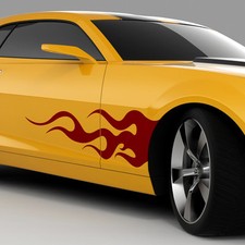 Autoaufkleber Dekor Flammen Flames Tribal Seitendekor Aufkleber Auto #1185