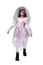 Kleid Horror Braut mit Blut