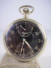 Seltene " MINERVA " Militär Taschenuhr 2WK Chronograph vor 1945