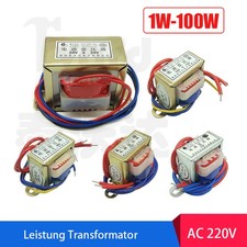 1W-100W/VA Leistung Transformator AC 220V Einzel/Dualer Ausgang Trafo Netztrafo