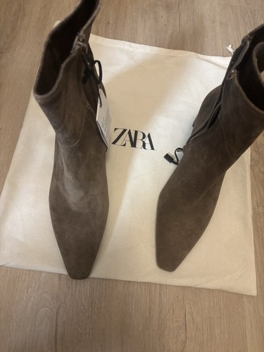 Zara stiefeletten stiefel grau - stiefel,