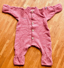 Sterntaler Woll-Fleece-Overall Größe 74 Altrosa Merinowolle