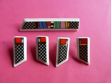 Schmuck (R48+49+50) Rosenthal aus Porzellan 1 Brosche und 2 Ohrstecker 2 Ohrclip